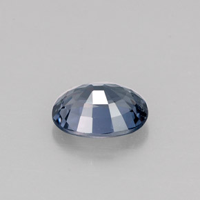 Spinello naturale blu da 0,90 ct, taglio ovale, VVS