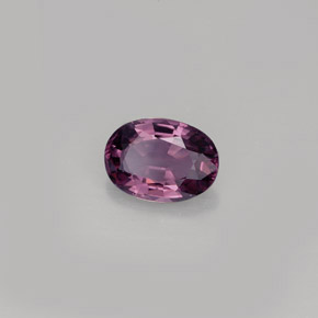 Spinello naturale viola da 0,86 ct, taglio ovale, VVS-VS