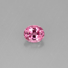 Spinello naturale rosa da 0,58 ct, taglio ovale, VVS-VS