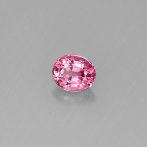 Spinello naturale rosa da 0,58 ct, taglio ovale, VVS-VS