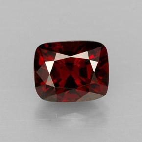 Spinello naturale rosso da 1,06 ct, taglio a cuscino, VVS