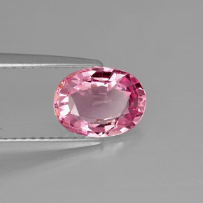 Spinello naturale rosa da 1,48 ct, taglio ovale, VS