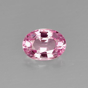 Spinello naturale rosa da 1,00 ct, taglio ovale, VVS