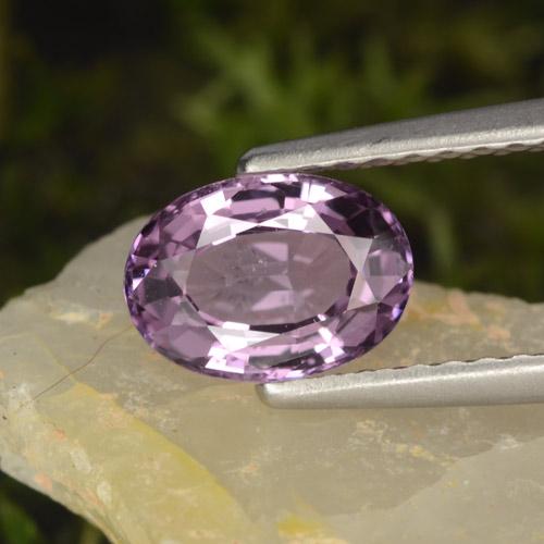 Spinello naturale viola da 1,05 ct, taglio ovale, VS