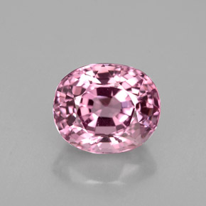 Spinello naturale rosa da 2,24 ct, taglio ovale, VVS