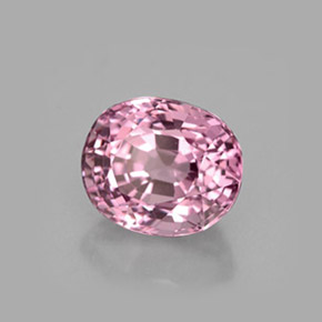 Spinello naturale rosa da 2,24 ct, taglio ovale, VVS