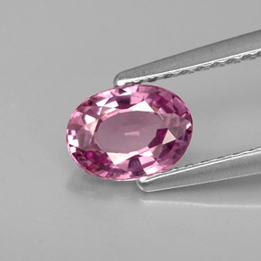 Spinello naturale porpora da 0,84 ct, taglio ovale, VVS-VS