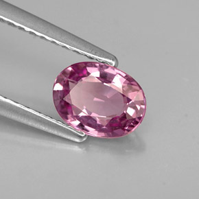 Spinello naturale porpora da 0,84 ct, taglio ovale, VVS-VS