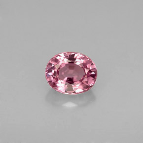 Spinello naturale porpora da 0,74 ct, taglio ovale, VVS