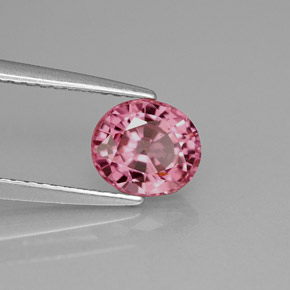 Spinello naturale rosa da 1,33 ct, taglio ovale, VVS-VS