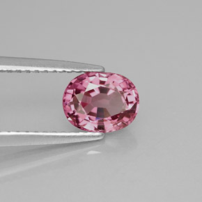 Spinello naturale rosa da 1,20 ct, taglio ovale, VVS-VS