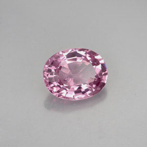 Spinello naturale rosa da 1,50 ct, taglio ovale, VVS-VS