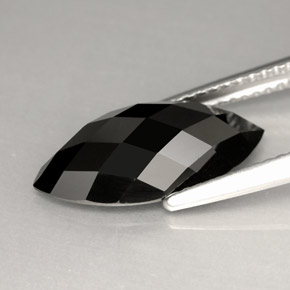 Spinello naturale nero da 4,91 ct, marchesa, opaco