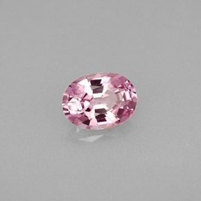 Spinello naturale rosa da 0,93 ct, taglio ovale, VVS-VS