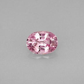 Spinello naturale rosa da 0,93 ct, taglio ovale, VVS-VS