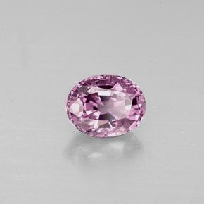 Spinello naturale porpora da 1,25 ct, taglio ovale, VVS