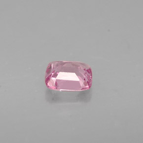 Spinello naturale rosa da 0,42 ct, taglio a cuscino, VS