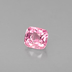 Spinello naturale rosa da 0,58 ct, taglio a cuscino, VVS-VS