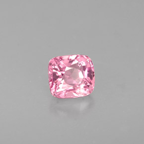 Spinello naturale rosa da 0,58 ct, taglio a cuscino, VVS-VS