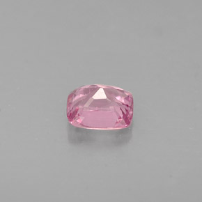 Spinello naturale rosa da 0,45 ct, taglio a cuscino, VVS-VS