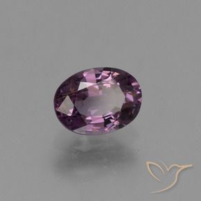 Spinello Viola scuro naturale da 1.08 ct, Ovale, VS-SI