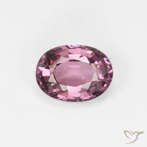 1.02ct Naturale Viola rossastro Spinello, Ovale, VS