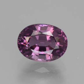 Spinello naturale viola da 1,11 ct, taglio ovale, VVS-VS