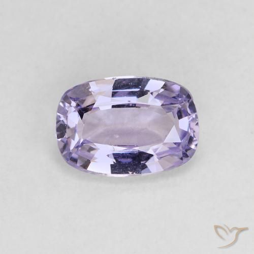 Spinello naturale viola da 0,83 ct, taglio a cuscino, VS