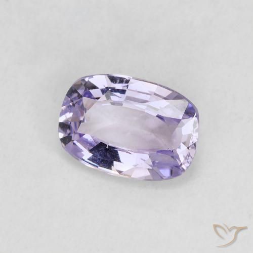 Spinello naturale viola da 0,83 ct, taglio a cuscino, VS