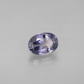 Spinello naturale blu da 1,06 ct, taglio ovale, VS