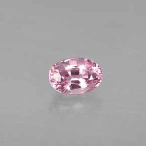Spinello naturale rosa da 0,75 ct, taglio ovale, VS