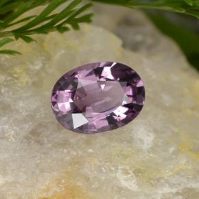 Spinello naturale porpora da 0,97 ct, taglio ovale, VVS-VS