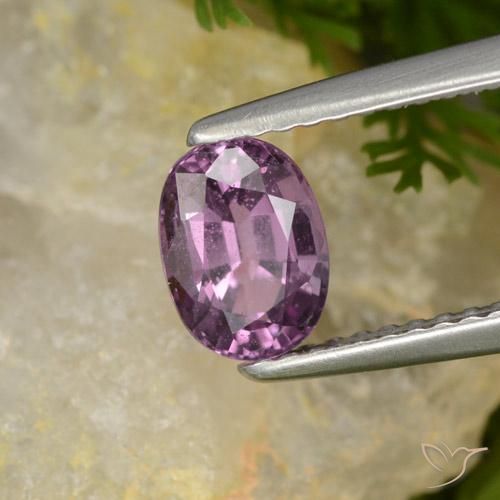 Spinello Viola Scuro Malva naturale da 1.05 ct, Ovale, VS-SI