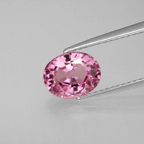 Spinello naturale rosa da 1,51 ct, taglio ovale, VS
