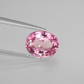 Spinello naturale rosa da 1,51 ct, taglio ovale, VS