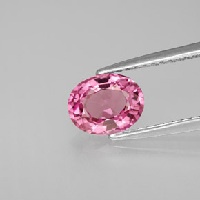Spinello naturale rosa da 1,37 ct, taglio ovale, VS