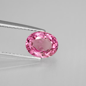 Spinello naturale rosa da 1,37 ct, taglio ovale, VS