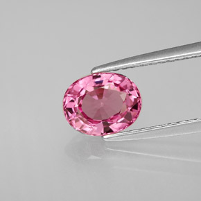 Spinello naturale rosa da 1,50 ct, taglio ovale, VVS-VS