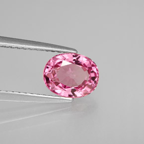 Spinello naturale rosa da 1,50 ct, taglio ovale, VVS-VS