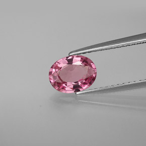 Spinello naturale rosa da 0,99 ct, taglio ovale, VS