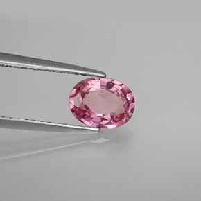 Spinello naturale rosa da 0,99 ct, taglio ovale, VS