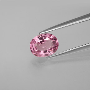 Spinello naturale rosa da 1,08 ct, taglio ovale, VVS-VS