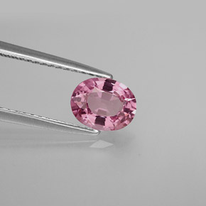 Spinello naturale rosa da 1,08 ct, taglio ovale, VVS-VS
