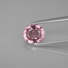 Spinello naturale rosa da 1,46 ct, taglio ovale, VVS-VS