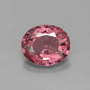 Spinello naturale rosa da 1,70 ct, taglio ovale, SI
