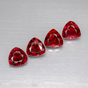 Spinello naturale rosso da  ct, trillion, VS