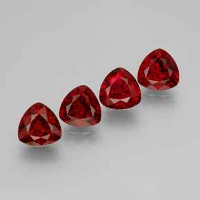 Spinello naturale rosso da  ct, trillion, VS
