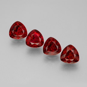Spinello naturale rosso da  ct, trillion, VS