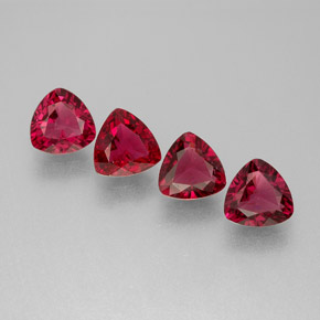 Spinello naturale rosso da  ct, trillion, VS