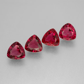 Spinello naturale rosso da  ct, trillion, VS
